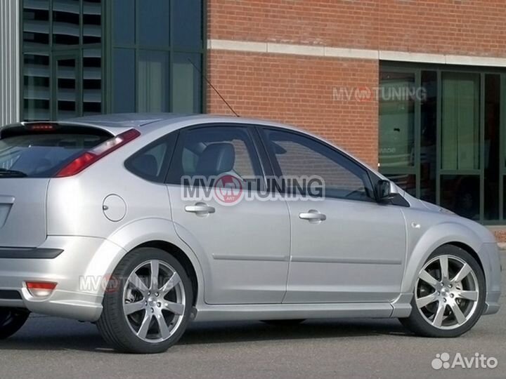 Накладки на пороги MS для Ford Focus 2