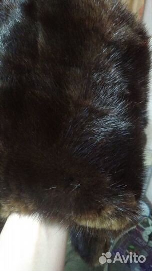 Шапка ушанка норковая коричневая