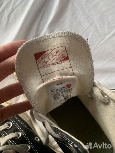 Кеды converse play comme des garcons