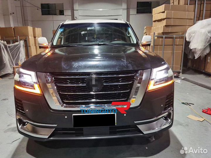 Обвес Рестайлинг в 2020г для Nissan Patrol Y62