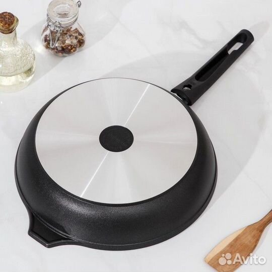 Сковорода 'Традиция', d26 см, съёмная ручка, антип
