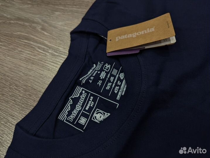 Футболка Patagonia темно-синяя