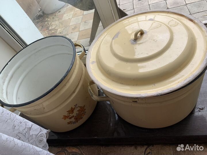 Кастрюли эмалированные