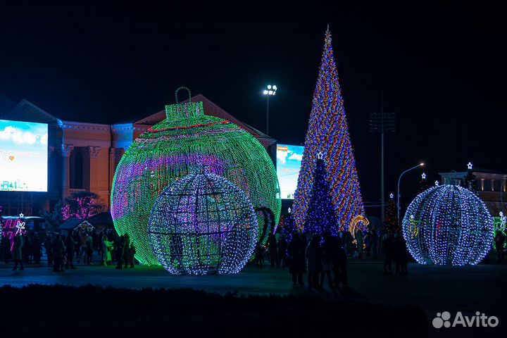 Светодиодные фигуры для уличного оформления