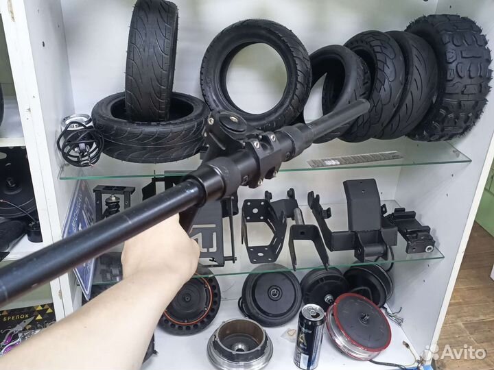 Руль в сборе с выносом и складными ручками