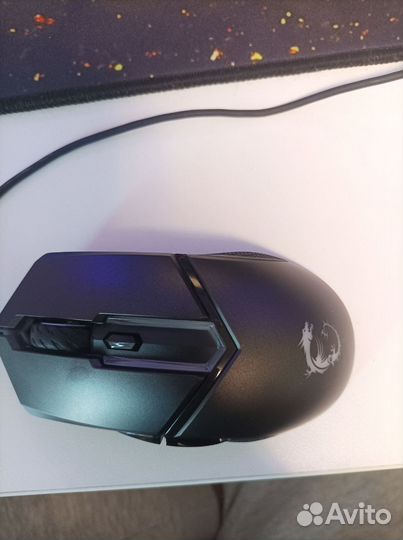 Мышь проводная MSI clutch gm30 ченая