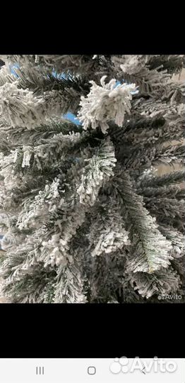 Ель искуственная заснеженная 180 см