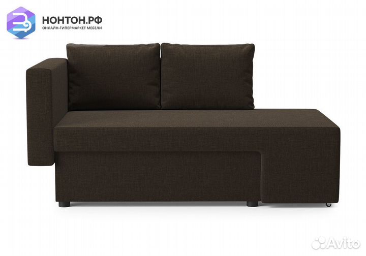 Диван еврокнижка Дагмар коричневый