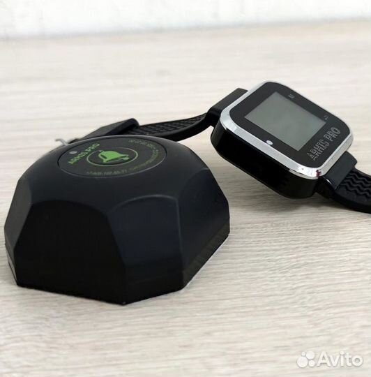 Кнопка вызова официанта модель Бургер с часами