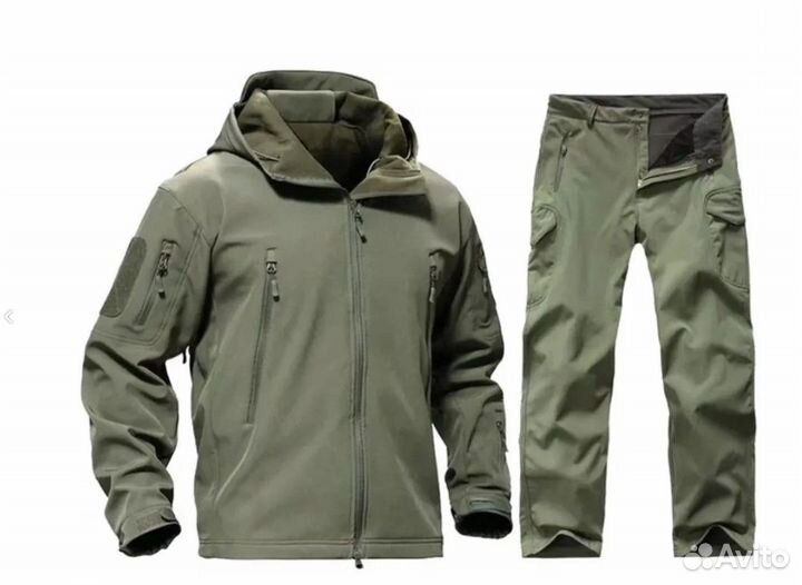 Тактический костюм softshell олива