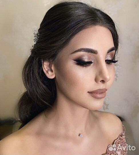 Макияж+локоны