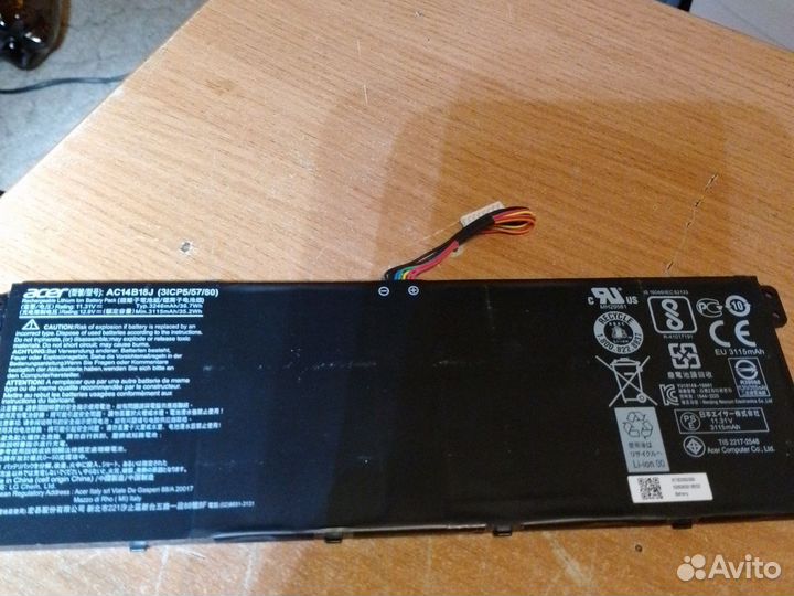 Аккумулятор для ноутбука asus acer