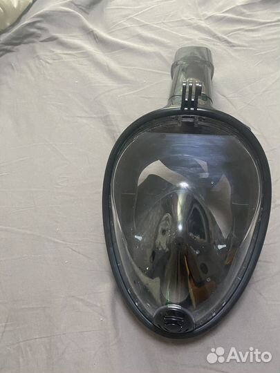 Маска для снорклинга черная размер L/XL