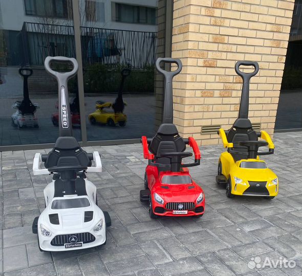 Толокар с родительской ручкой F1244