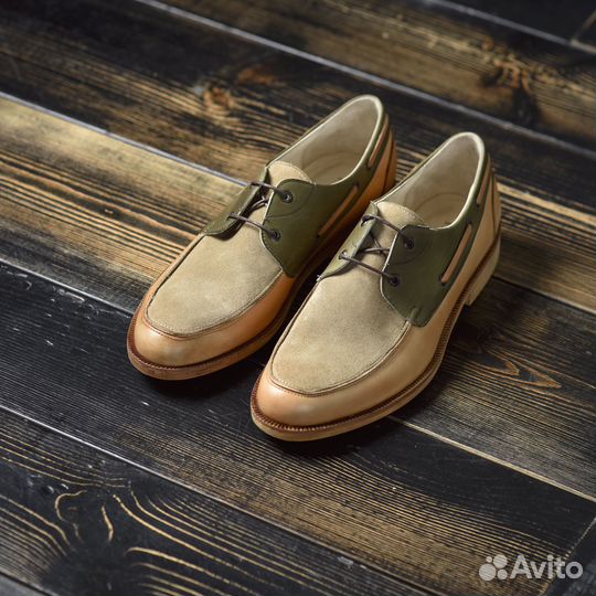 Туфли мужские кожа Топ-сайдеры