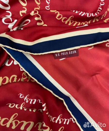 Платок moschino теплый и платок polo twill silk