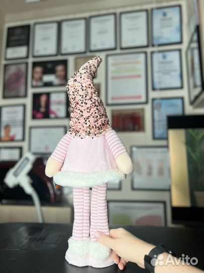 Интерьерный праздничный гном