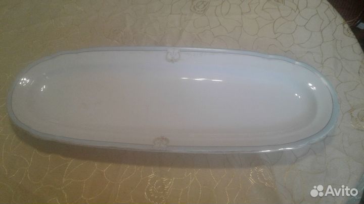 Блюдо большое старинное Кузнецов