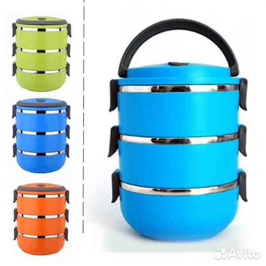 Ланч-бокс 3-х ярусный 2,1л