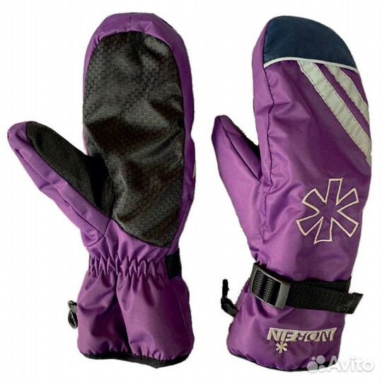 Варежки женские Norfin Women Nordic, розовый/синий