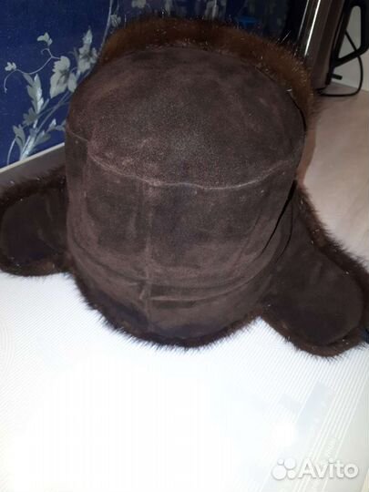 Норковая шапка мужская ушанка