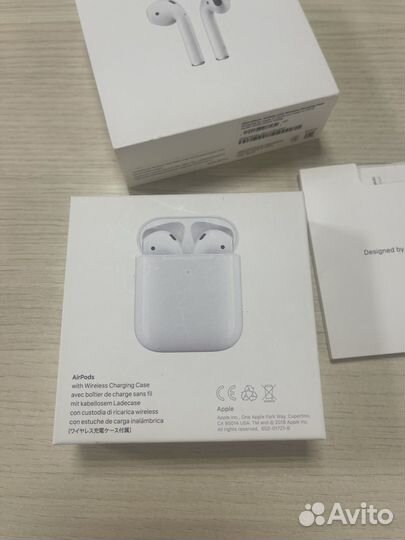 Беспроводные наушники apple airpods 2 поколения