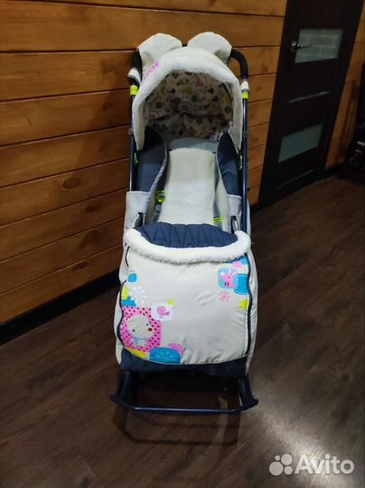 Детские санки коляска