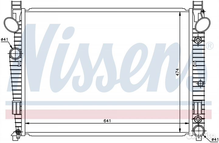 Радиатор охлаждения двс mercedes-benz S-series W22
