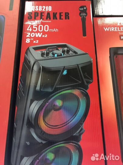 Портативные напольные колонки в ассортименте