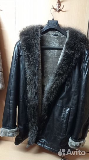 Куртка -дубленка мужская зимняя новая