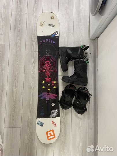 Сноуборд capita, комплект