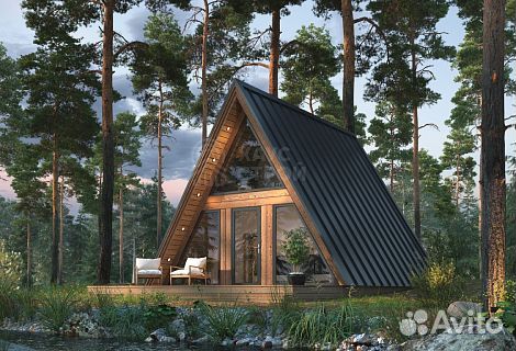 Проект дома A-frame 6*6