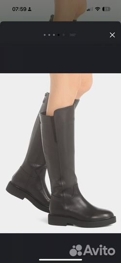 Сапоги трубы женские натуральная кожа 38