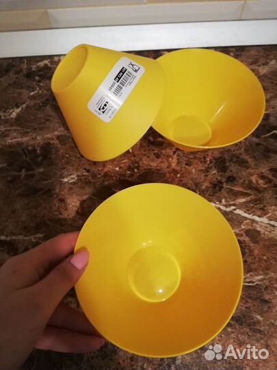 Миска IKEA жёлтая новая