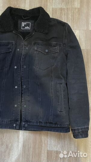 Джинсовая куртка с мехом