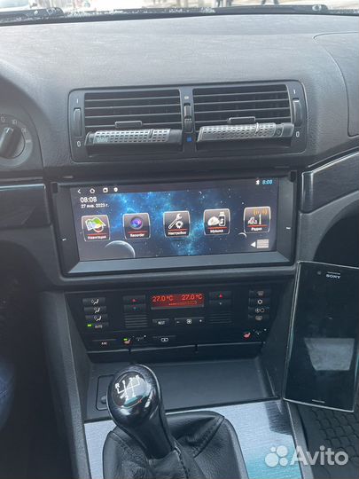 Магнитола 2 din бмв Е39 Новая большой экран