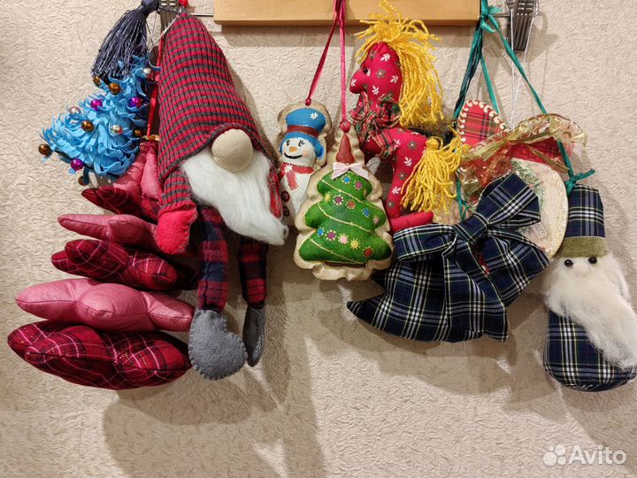 Елочные игрушки в мешке