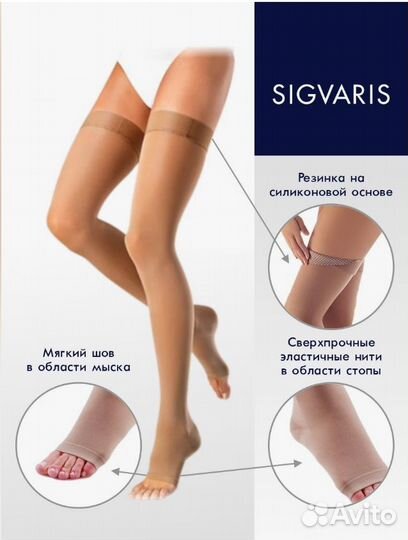 Компрессионные чулки 1 класс 2 класс 3 класс Новые