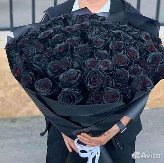 Чёрные розы Букеты доставка