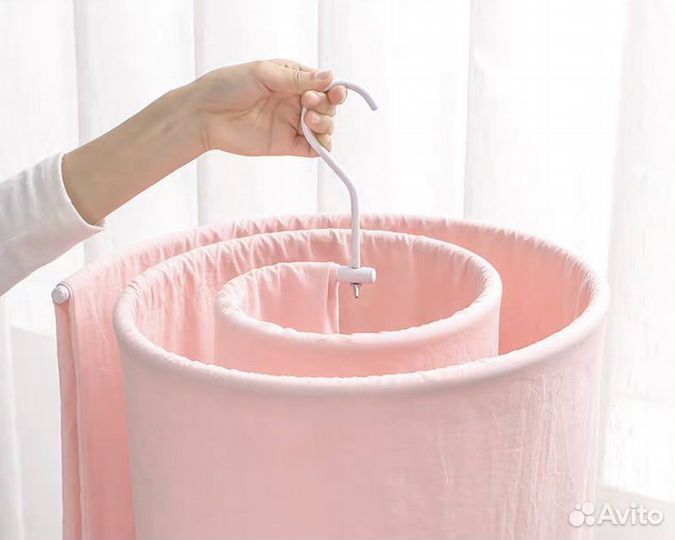 Круглая спиральная вешалка сушилка