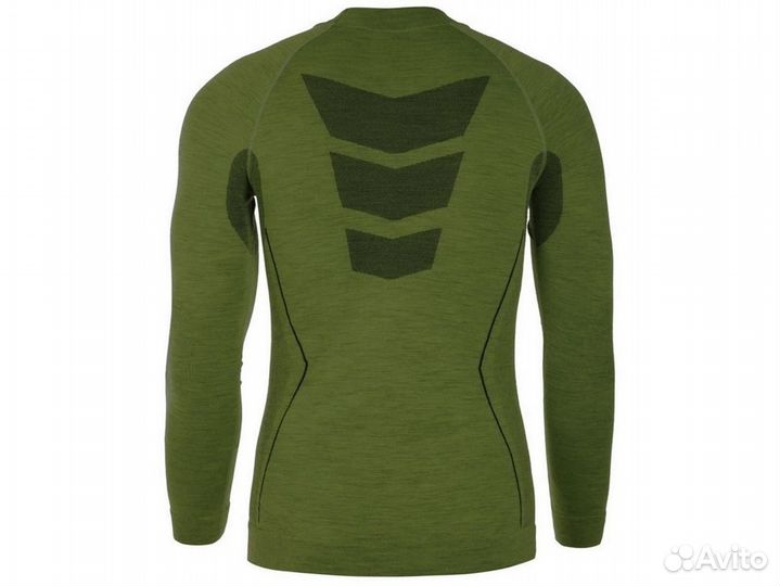 Термобелье кофта freenord merino tech, хаки