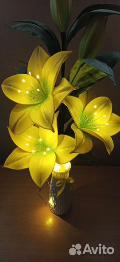 Светильник лилия из изолона