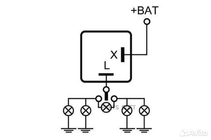 Mahle MFL28 Реле указателей поворота и аварийной с