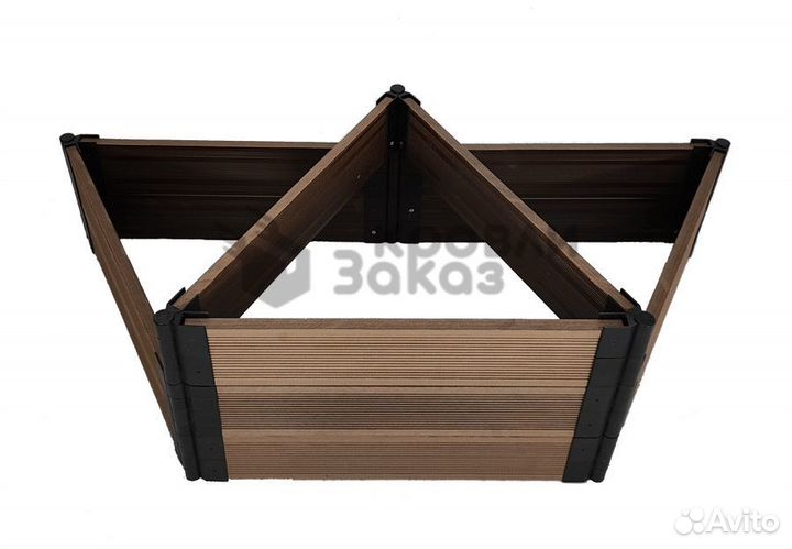 Грядка из дпк Пирамида диагональ 1 000*450 мм