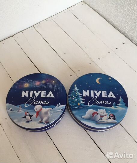Жестяные баночки от крема Нивея