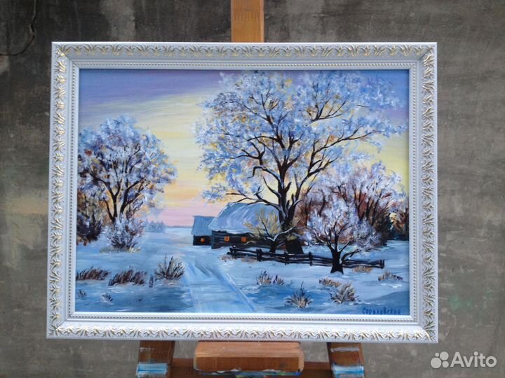 Картина. Зима. На подарок