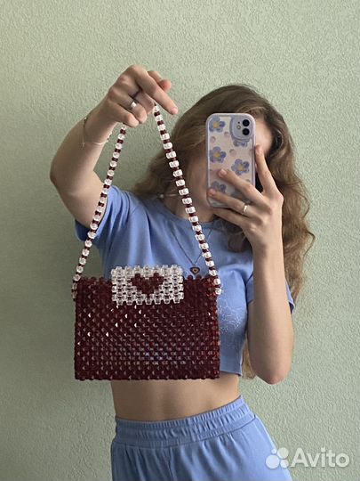 Сумка женская из бусин на заказ