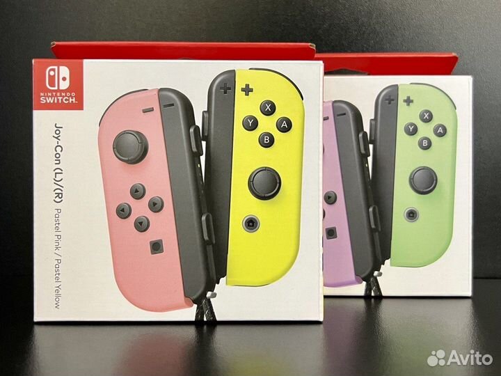 Switch Два Joy-Con Pair пастель розовый / желтый