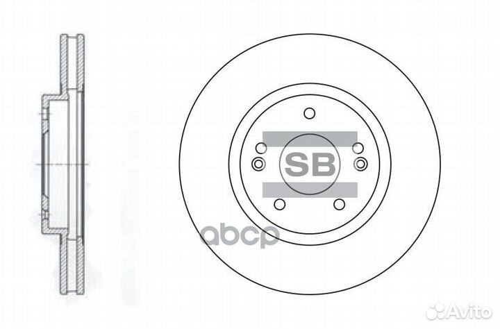Диск тормозной SD1060 (51712-26100, 51712-26350