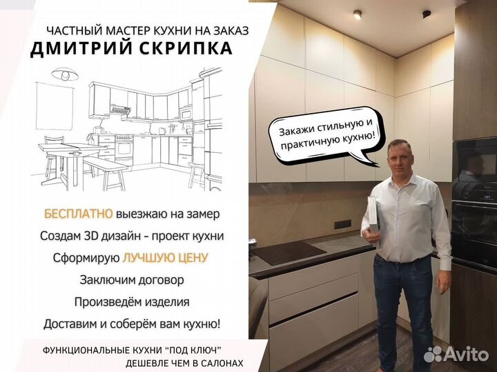 Кухни по вашим размерам на заказ